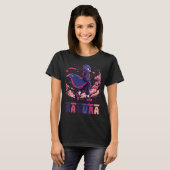 Edgy Sakura Warrior Bird Anime Illustration T-Shirt (Vorne ganz)