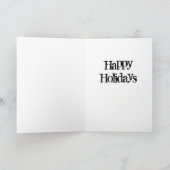 Edgy Santa Unicorn Weihnachten (Innenseite)