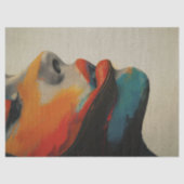 Edgy Seventies Woman Decoupage Seidenpapier (Vorderseite)