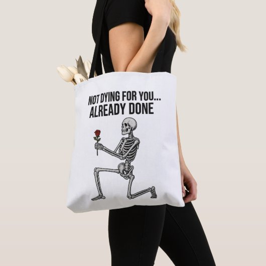Edgy Skeleton With a Gothic Rose Tasche (Von Nahem)