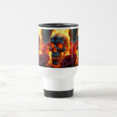 Edgy Skull Thermal Tasse - Rose & Brandtränke (Mittel)