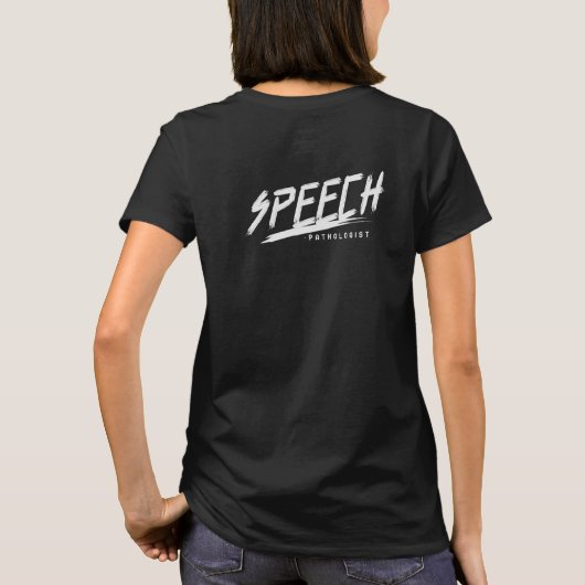 Edgy Speech Pathologe T - Shirt (Rückseite)