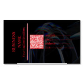 Edgy Tech Professional Branding Magnet with QR Cod (Vorderseite)