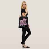 Edgy Too Punk Rosa Bären Tasche (Am Model)