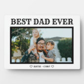 Edgy Typografy Best Vater Ever Foto Fotoplatte (Vorderseite)