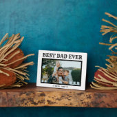 Edgy Typografy Best Vater Ever Foto Fotoplatte (Seite)