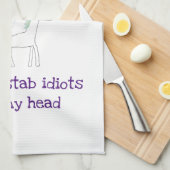 Edgy Unicorn mit Rainbow und Confetti Funny Handtuch (Viertel Falte)