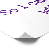 Edgy Unicorn mit Rainbow und Confetti Funny Poster (Ecke)