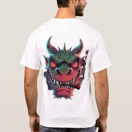 Edgy Urban Fantasy Character graphic T-Shirt (Rückseite)