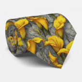 Edgy Valentine Gifts For Dad Calla Lilies Krawatte (Gerollt)