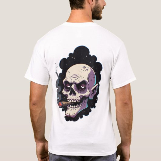 Edgy Vampire Skull T-Shirt (Rückseite)