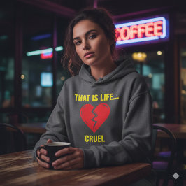 Edgy Y2K Broken Heart Hoodie - Das ist das Leben g