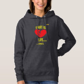 Edgy Y2K Broken Heart Hoodie - That Is Life Cruel (Vorderseite)