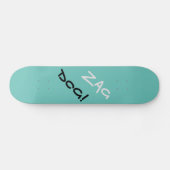 Edgy Zag Dog Aquamarin Skateboard (Horizontal)