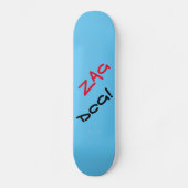 Edgy Zag Dog Blue Skateboard (Vorderseite)