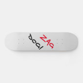 Edgy Zag Dog Gray Skateboard (Horizontal)