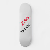 Edgy Zag Dog Gray Skateboard (Vorderseite)