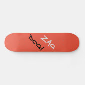 Edgy Zag Dog Orange Skateboard (Horizontal)