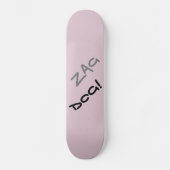 Edgy Zag Dog Plum Skateboard (Vorderseite)