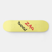Edgy Zag Dog Yellow Skateboard (Horizontal)