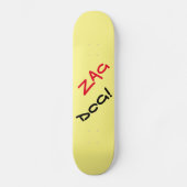 Edgy Zag Dog Yellow Skateboard (Vorderseite)