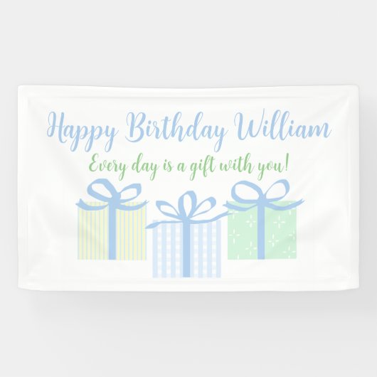 EDIAG Boy Birthday Banner (Horizontal)