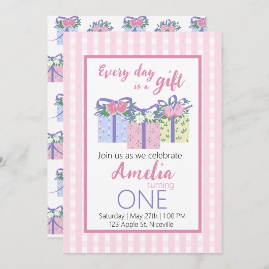 EDIAG Einladung zum Geburtstag (Vorne/Hinten)