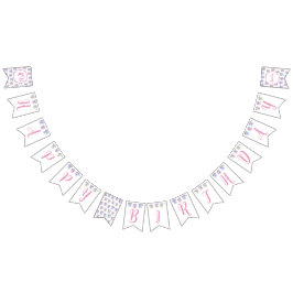 EDIAG Happy Birthday Sign Wimpelkette