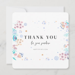 Edibles modernes minimalistisches Geschäftskauf-Da Dankeskarte