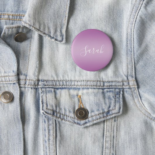 Edierbares Soft Mauve Ombre & Weiß-Text-Skript  Button (Beispiel)