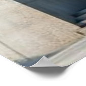 Edificio de hormigón con ABSTRACT multicolor Poster (Ecke)