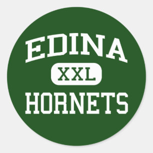 Edina - Hornissen - Highschool - Edina Minnesota Runder Aufkleber
