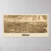 Edinboro, PA Panoramic Map - 1898 Poster (Vorne)