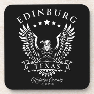 Edinburg Hidalgo County Texas Vintage Adler Getränkeuntersetzer