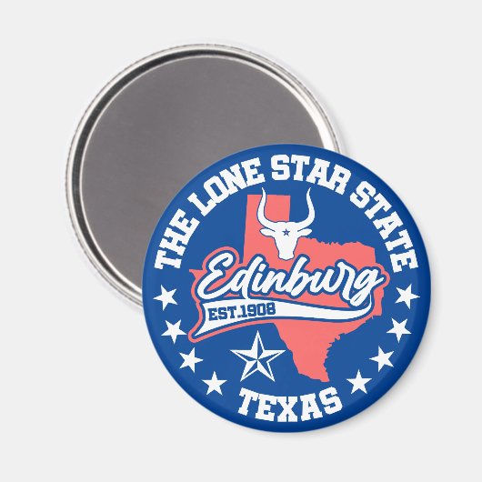 Edinburg, Texas Magnet (Vorderseite/Rückseite)