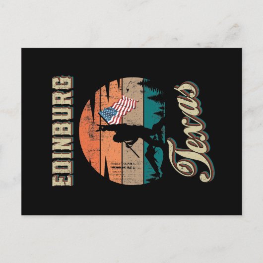 Edinburg Texas Postkarte (Vorderseite)