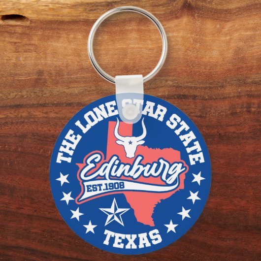 Edinburg, Texas Schlüsselanhänger (Rückseite)
