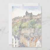 Edinburgh Aquarell-Einladung Einladung (Rückseite)