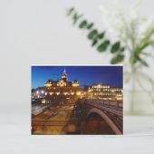 Edinburgh bei Nacht Postkarte (Stehend Vorderseite)