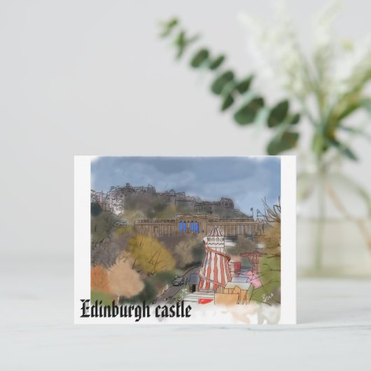 Edinburgh Burg Postkarte (Stehend Vorderseite)