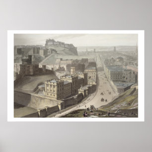 Edinburgh, Calton Hill, A Voyage Around Poster