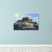 Edinburgh Castle Covered in Snow Leinwanddruck (Insitu (Holzboden))