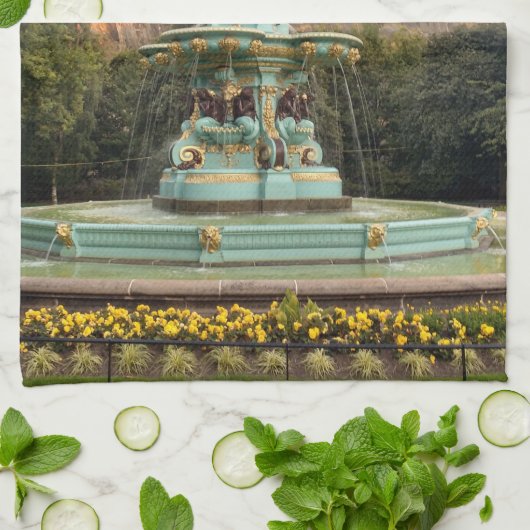 Edinburgh Castle Geschirrtuch (Gefaltet)