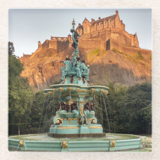 Edinburgh Castle Glasuntersetzer (Vorderseite)