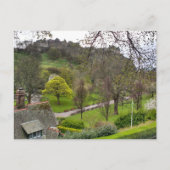 Edinburgh Castle im Frühling Postkarte (Vorderseite)