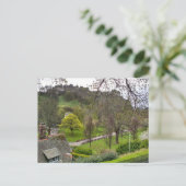 Edinburgh Castle in Spring Postkarte (Stehend Vorderseite)
