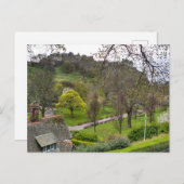 Edinburgh Castle in Spring Postkarte (Vorne/Hinten)