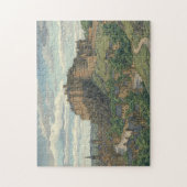 Edinburgh Castle Japanischer Holzschnitt Puzzle (Vertikal)