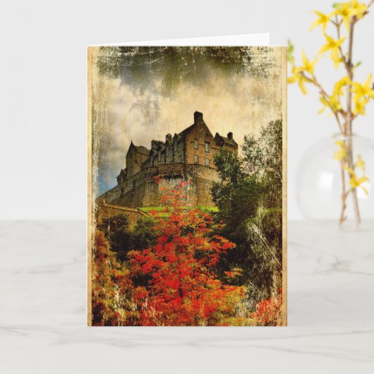 Edinburgh Castle Karte (Gelbe Blume)