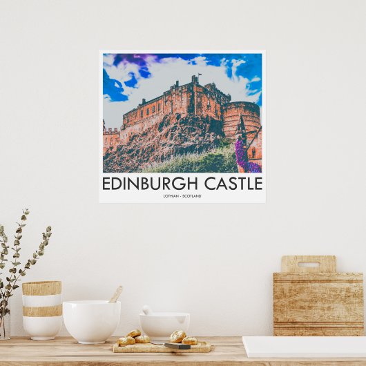 Edinburgh Castle, Lothian, Schottland Poster (Küche)